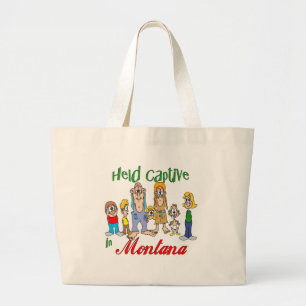 Held Captive in Montana Large Tote Bag