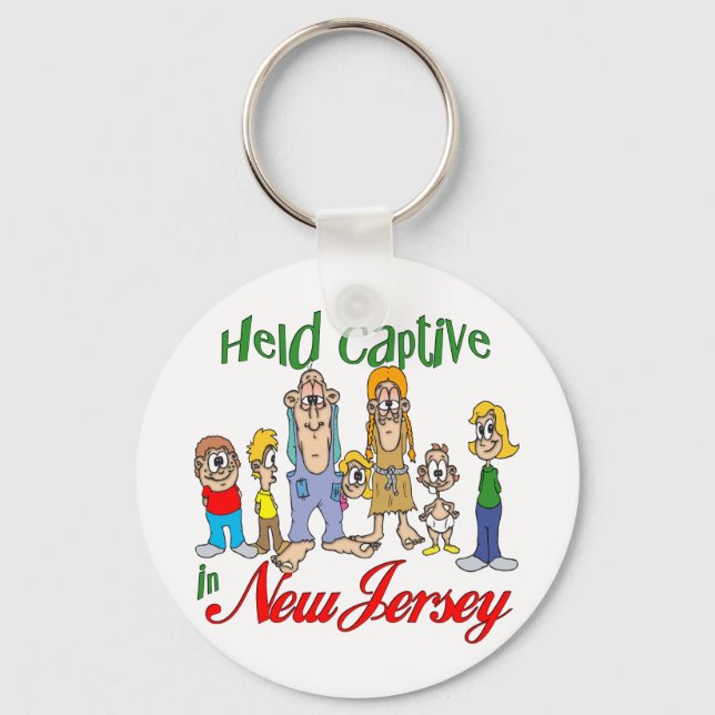 Held Captive in New Jersey Key Ring (Front)