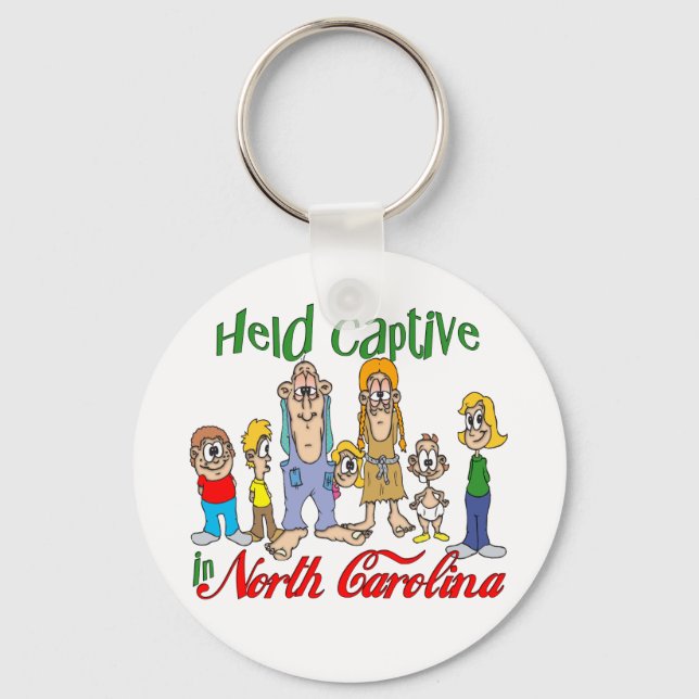 Held Captive in North Carolina Key Ring (Front)