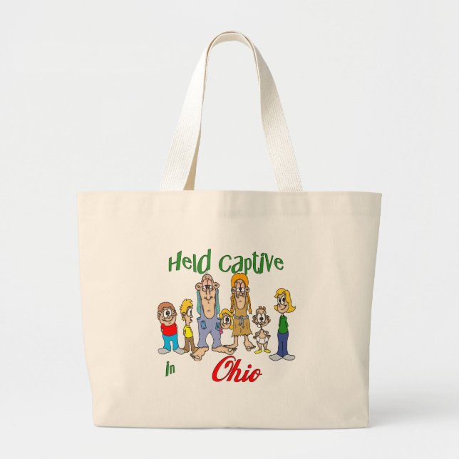 Held Captive in Ohio Large Tote Bag (Front)