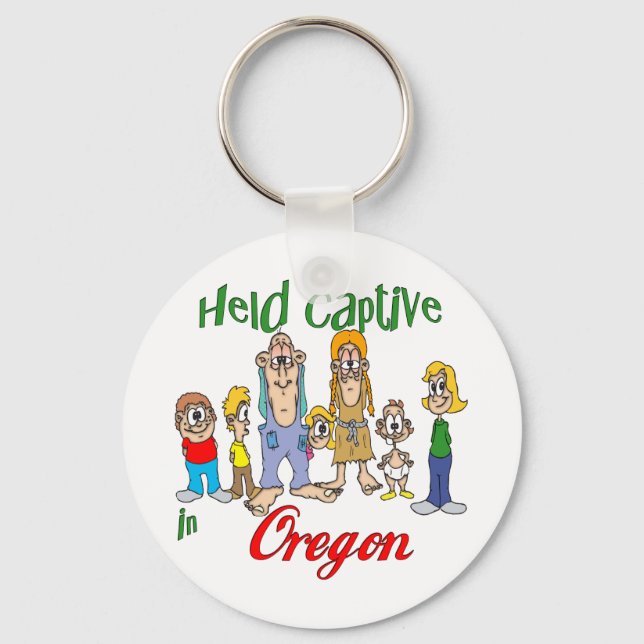 Held Captive in Oregon Key Ring (Front)