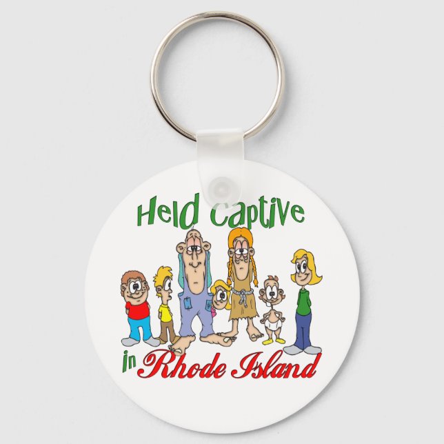 Held Captive in Rhode Island Key Ring (Front)