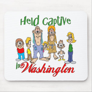 Held Captive in Washington Mouse Pad