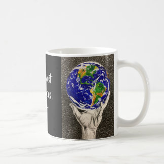 Held Earth 'our most precious gift ' mug