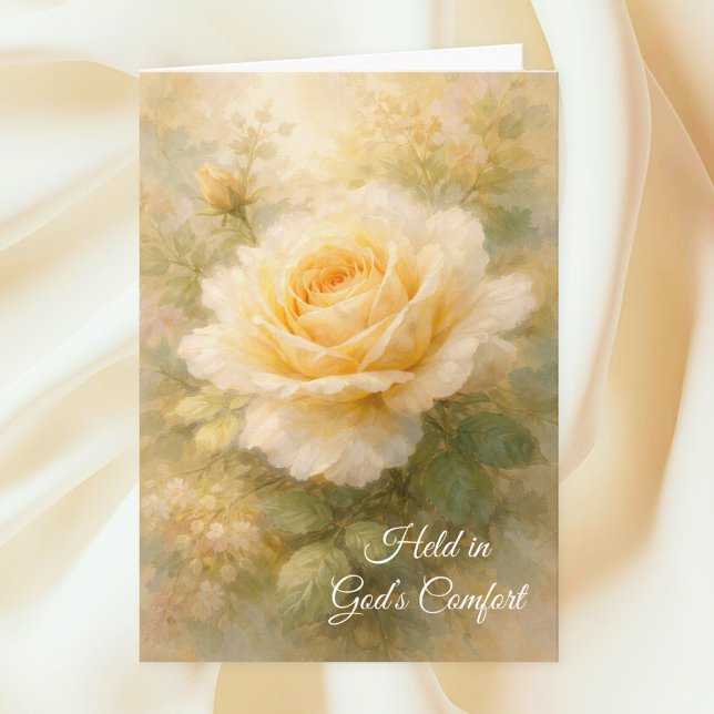 Held in God’s Comfort Faith Sympathy Card (Creator Uploaded)