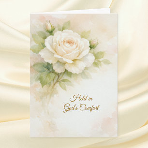 Held in God’s Comfort Religious Sympathy Card