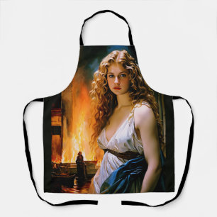 "Helen, A Spartan’s Beauty, Troy’s Fire" Apron