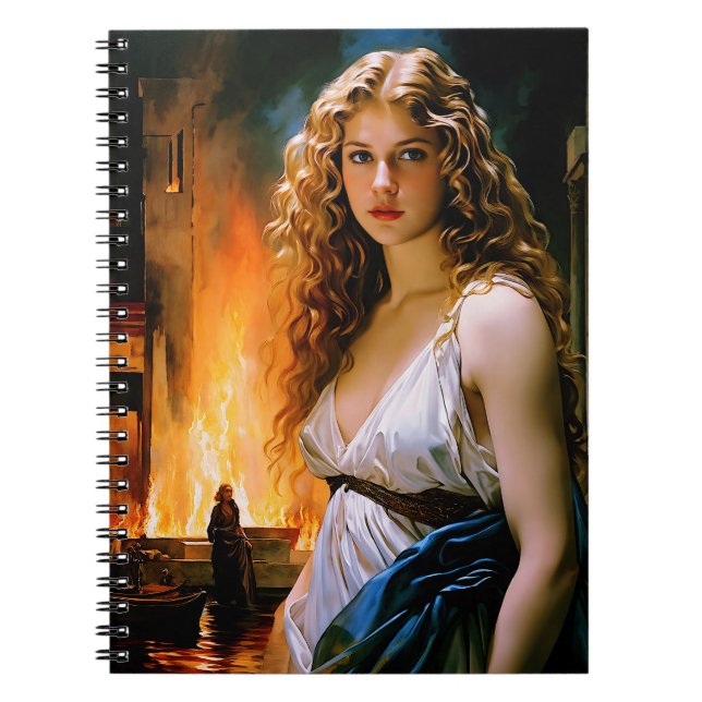 "Helen, A Spartan’s Beauty, Troy’s Fire" Notebook (Front)
