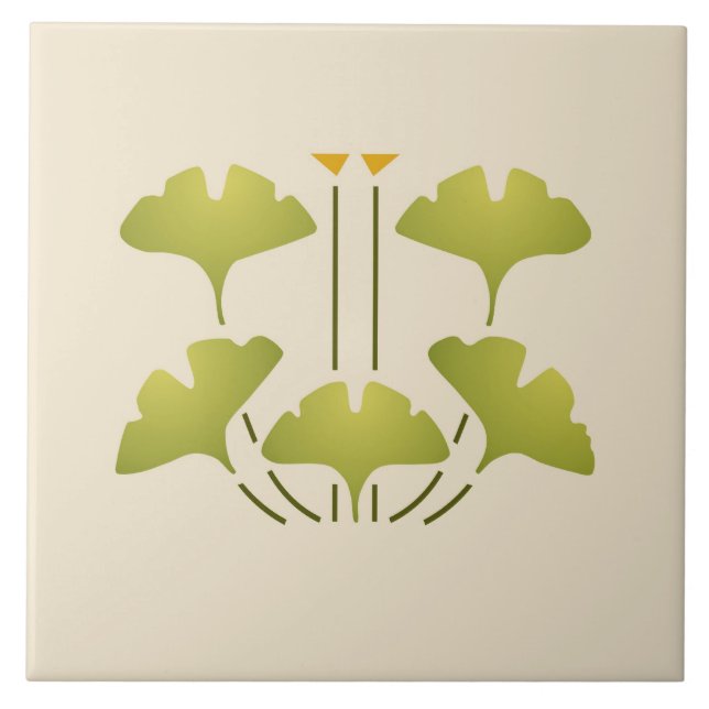 Helen Foster "Ginkgo" Tile (Front)