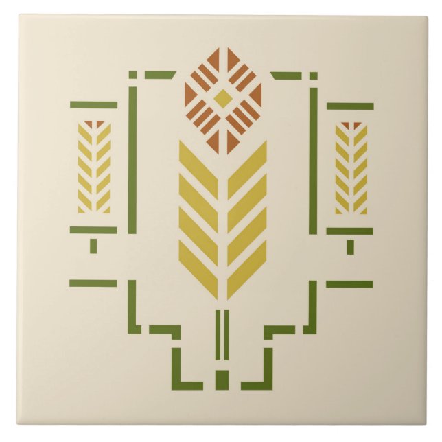 Helen Foster "Harvest" Ceramic Tile (Front)