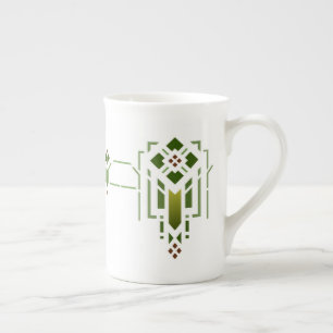 Helen Foster "Prairie Frieze" Stencil Pattern Bone China Mug