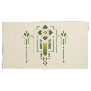 Helen Foster Prairie Stencil Motif King Size Pillowcase