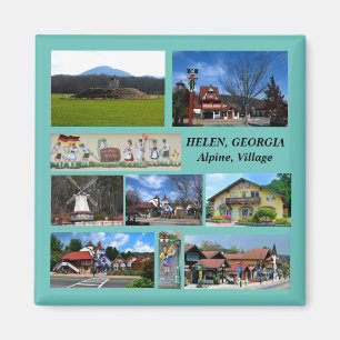  Helen, Georgia Alpine Village magnet