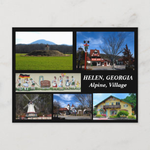 Helen, Georgia Alpine Village postcard