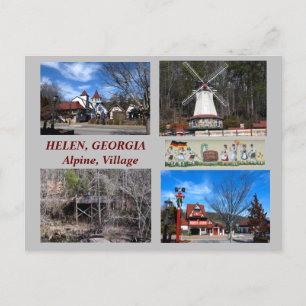 Helen, Georgia Alpine Village Postcard