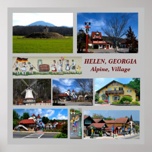 Helen, Georgia Alpine Village poster