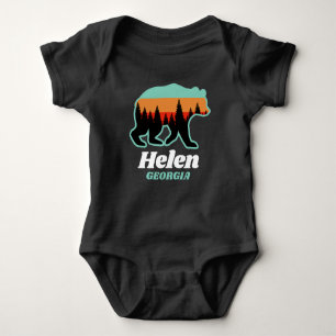 Helen Georgia GA Bavarian Alpine German Bear Retro Baby Bodysuit