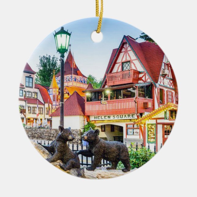 Helen, Helen Georgia, Helen Ornament, Helen  Ceramic Ornament (Front)