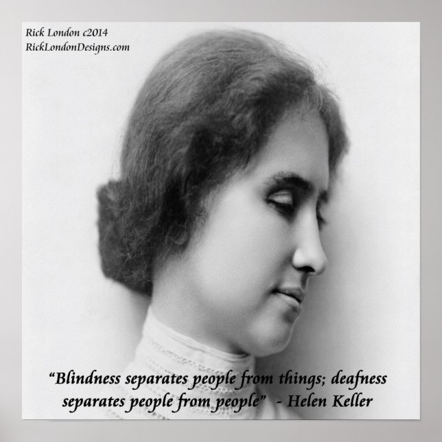 Helen Keller & Famous Blind/Deaf Poster (Front)