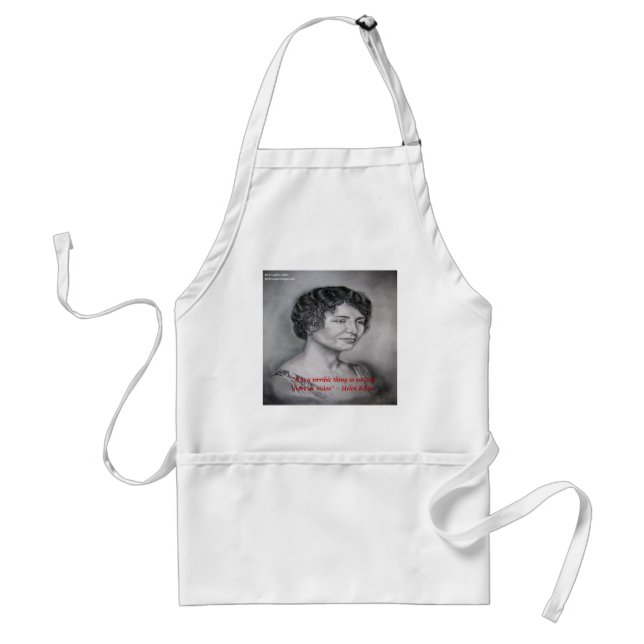 Helen Keller Having Vision Wisdom Quote Standard Apron (Front)