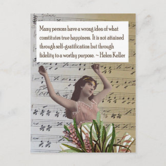 Helen Keller Quote Collage Postcard