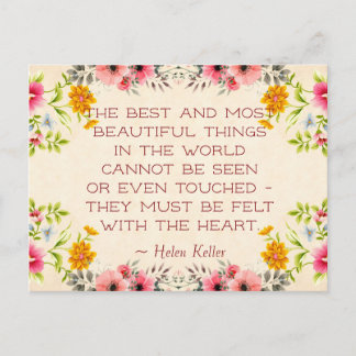 Helen Keller Quote Postcard