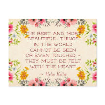 Helen Keller Quote Postcard