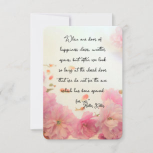 Helen Keller Quotes on Happiness Flat Card