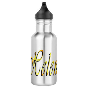 Helen Name In Floral Yellow, 532 Ml Water Bottle