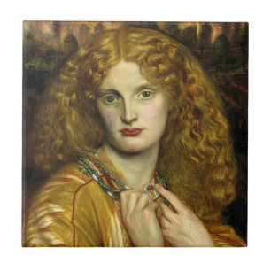 Helen of Troy (by Dante Gabriel Rossetti) Ceramic Tile
