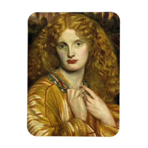 Helen of Troy (by Dante Gabriel Rossetti) Magnet