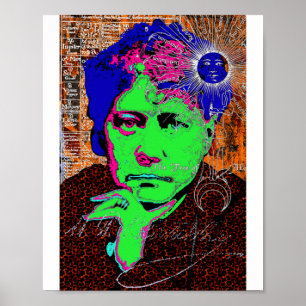Helena Blavatsky Theosophy Occult Esoteric New Age Poster