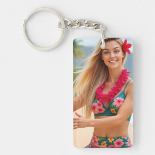 Helena Chevalier: Serenity on the Shore Key Ring