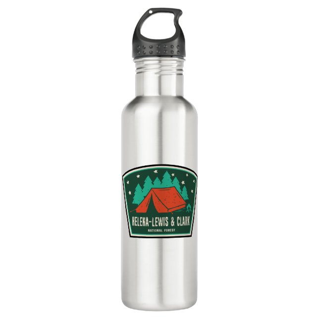 Helena-Lewis and Clark National Forest Camping 710 Ml Water Bottle (Front)