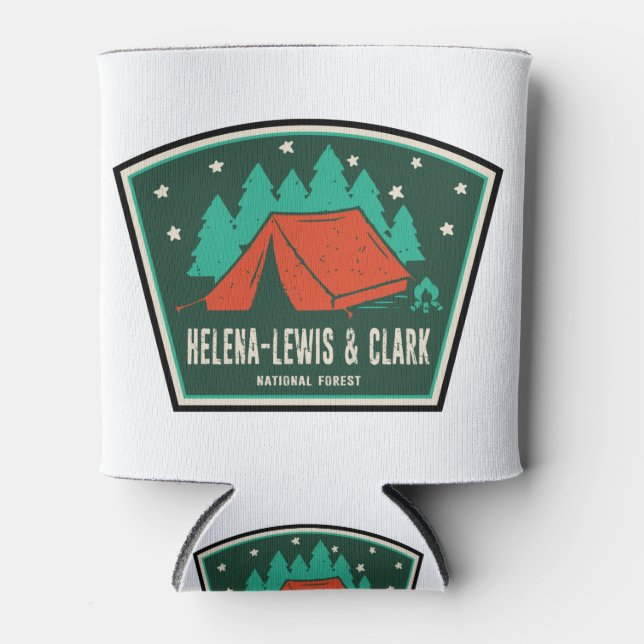 Helena-Lewis and Clark National Forest Camping Can Cooler (Front)