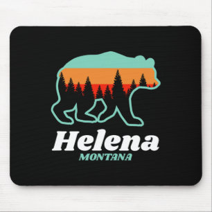 Helena Montana Fishing Skiing Snowboarding Bear Mouse Pad
