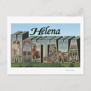 Helena, Montana - Large Letter Scenes Postcard