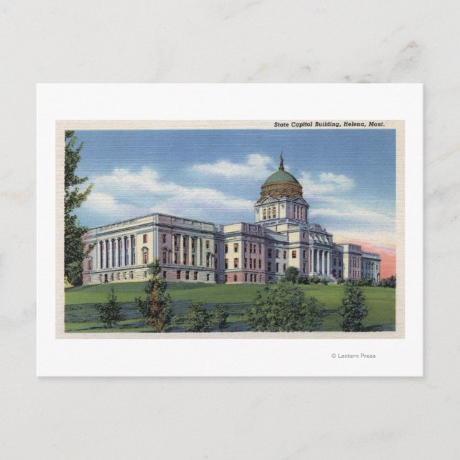 Helena, Montana - State Capitol Building View Postcard (Front)