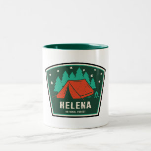 Helena National Forest Camping Two-Tone Coffee Mug