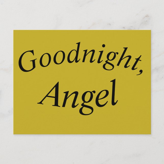Helena quote from Orphan black goodnight angel Postcard (Front)