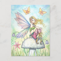 Helena's Garden Fairy and Butterfly Postcard