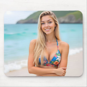 Helena's Ocean Whisper: A Tranquil Getaway Mouse Pad