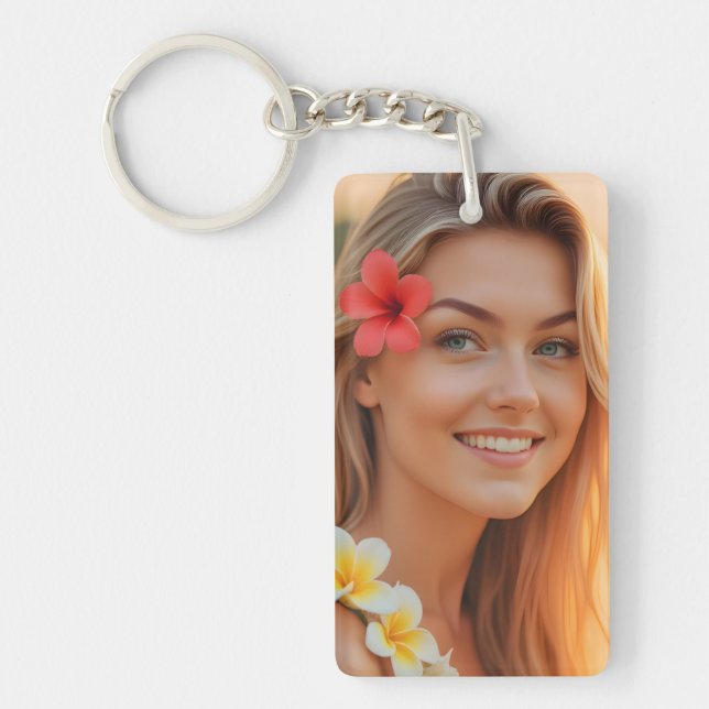 Helena's Paradise: A Coastal Dream Keychain (Front)