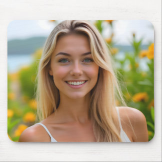 Helena's Paradise: A Coastal Dream Mouse Pad