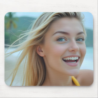 Helena's Seaside Portrait Mouse Pad
