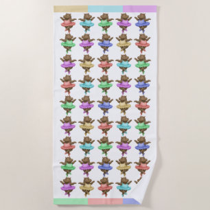 Helene circus performer beach towel