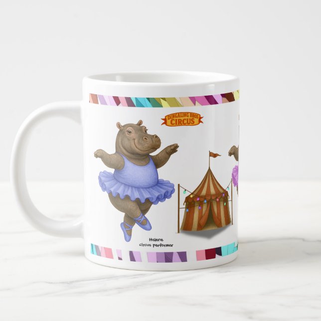 Helene circus performer large coffee mug (Left)