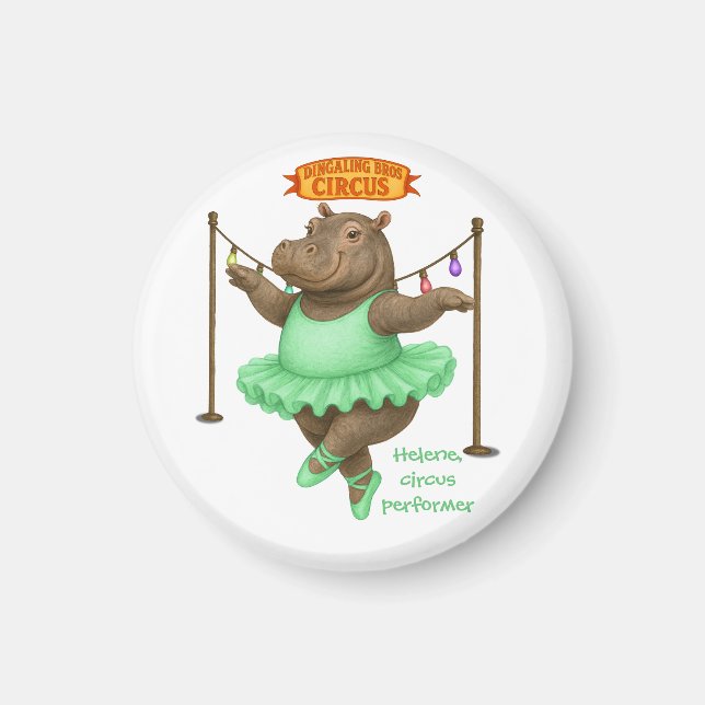 Helene circus performer magnet (Front)