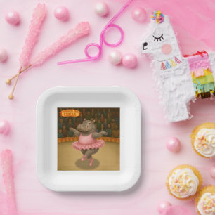 Helene circus performer paper plate