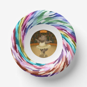 Helene circus performer paper plate